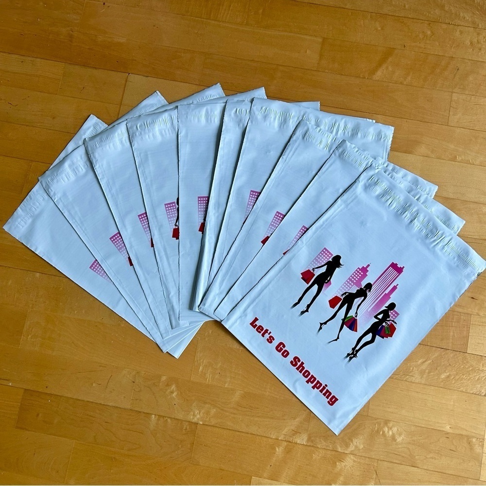 10 Count - 10x13 Polymailers (LET’S GO SHOPPING)
